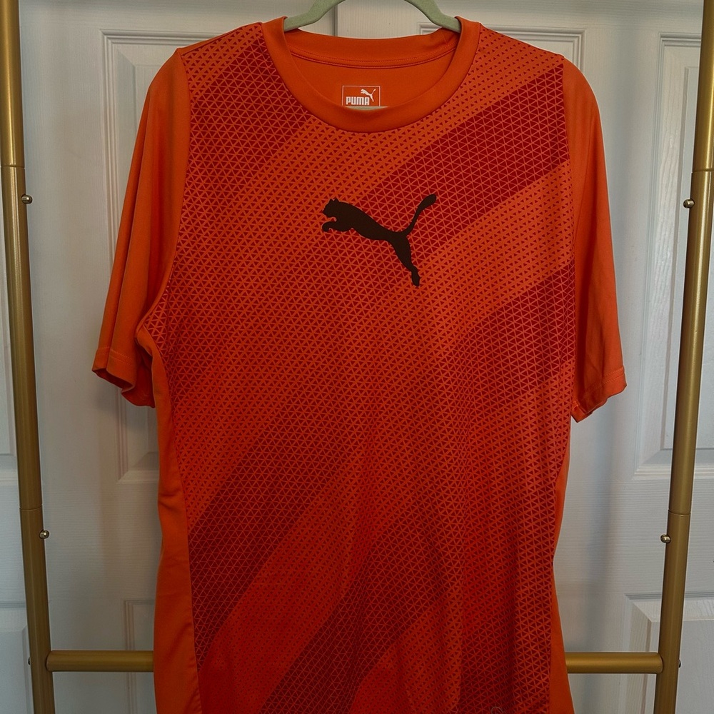 Puma Performance Tee – Vibrant Orange Activewear Shirt (Men’s XL) - Picture 4 of 6